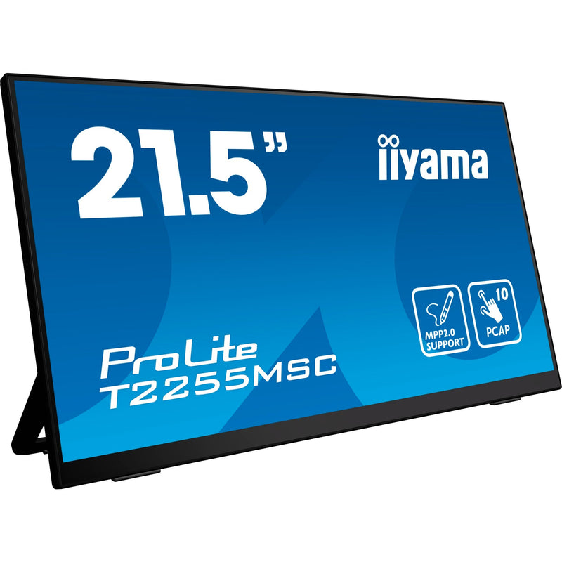 Load image into Gallery viewer, Iiyama prolite t2255msc-b1 21.5 monitor (zwart, hdmi, displayport, 2x usb-a)