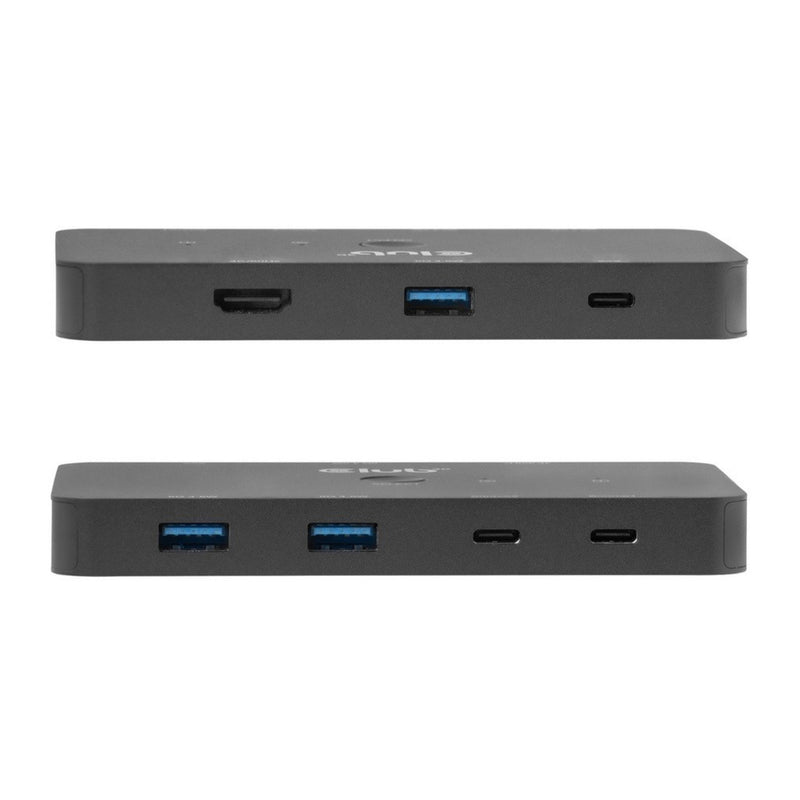 Laden Sie das Bild in Galerie -Viewer, Club 3d csv-2512 kvm switch dual usb-c naar hdmi kvm-switch (zwart, 4k 60hz)