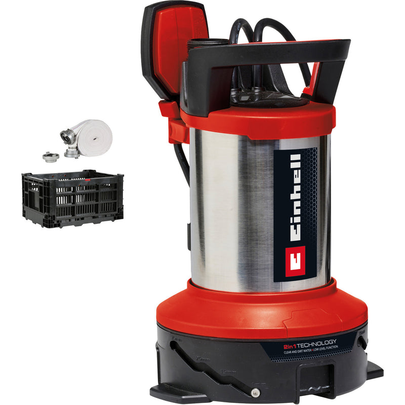Load image into Gallery viewer, Einhell flutset ge-dp 7535 n ll eco vuilwaterpomp dompel- en drukpompen (rood zwart)