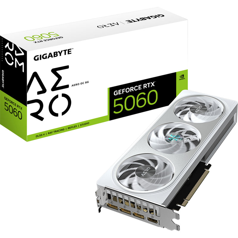 Afbeelding laden in galerijviewer, Gigabyte geforce rtx 5060 aero oc 8g grafische kaart (3x displayport, 1x hdmi, dlss 4)