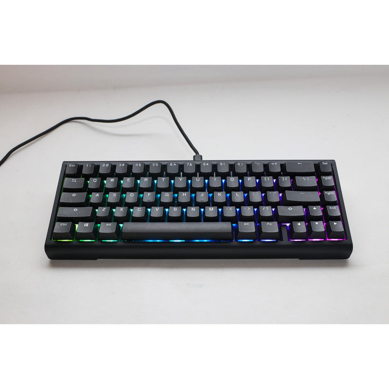 Load image into Gallery viewer, Ducky projectd tinker 65 met qmk via, toetsenbord (zwart wit, us lay-out, cherry mx brown, rgb led, double-shot pbt, hot-swappable, gasket mount, 65%)