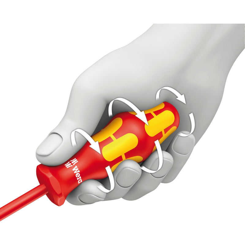 Load image into Gallery viewer, Wera 160 i 165 i 7 schroevendraaierset kraftform plus serie 100 (rood geel, 7-delig)