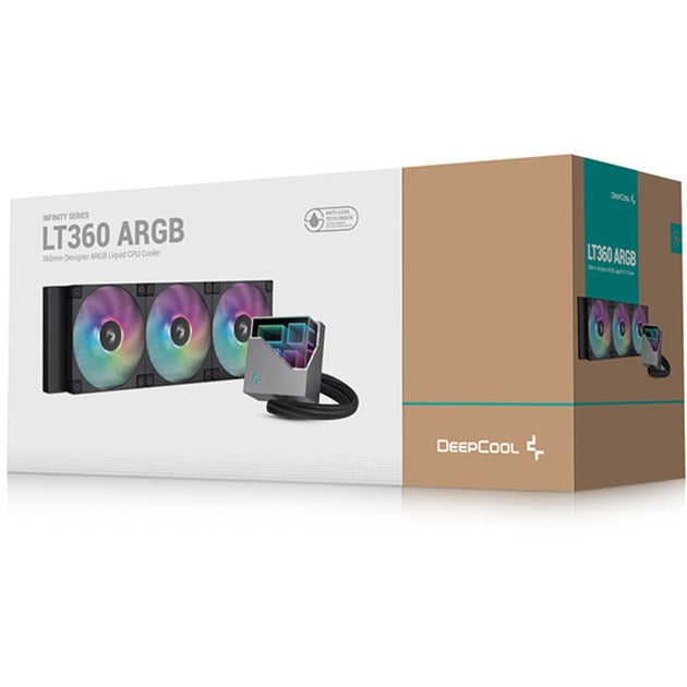 Laden Sie das Bild in Galerie -Viewer, Deepcool lt360 argb waterkoeling (zwart, 4-pins pwm fan-connector)