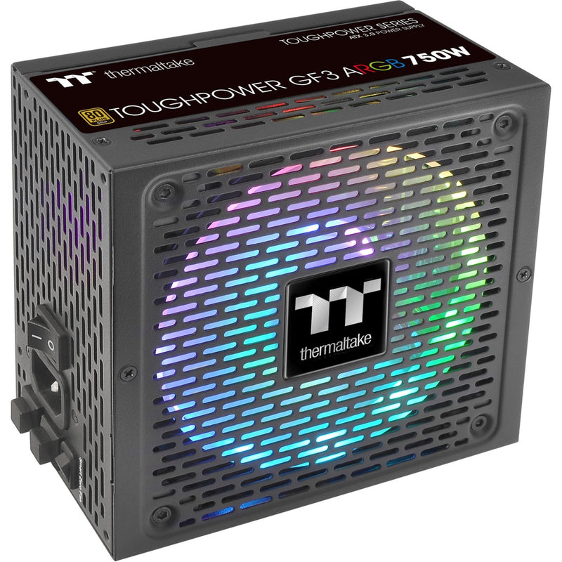 Load image into Gallery viewer, Thermaltake toughpower gf3 argb gen 5 eu modulaire 750 watt voeding (zwart, 4x pcie)