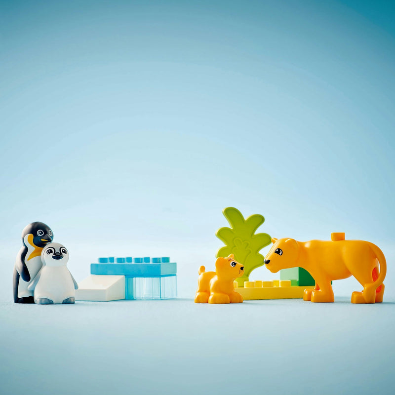 Load image into Gallery viewer, Lego duplo town 10442 families van wilde dieren: pinguïns en leeuwen