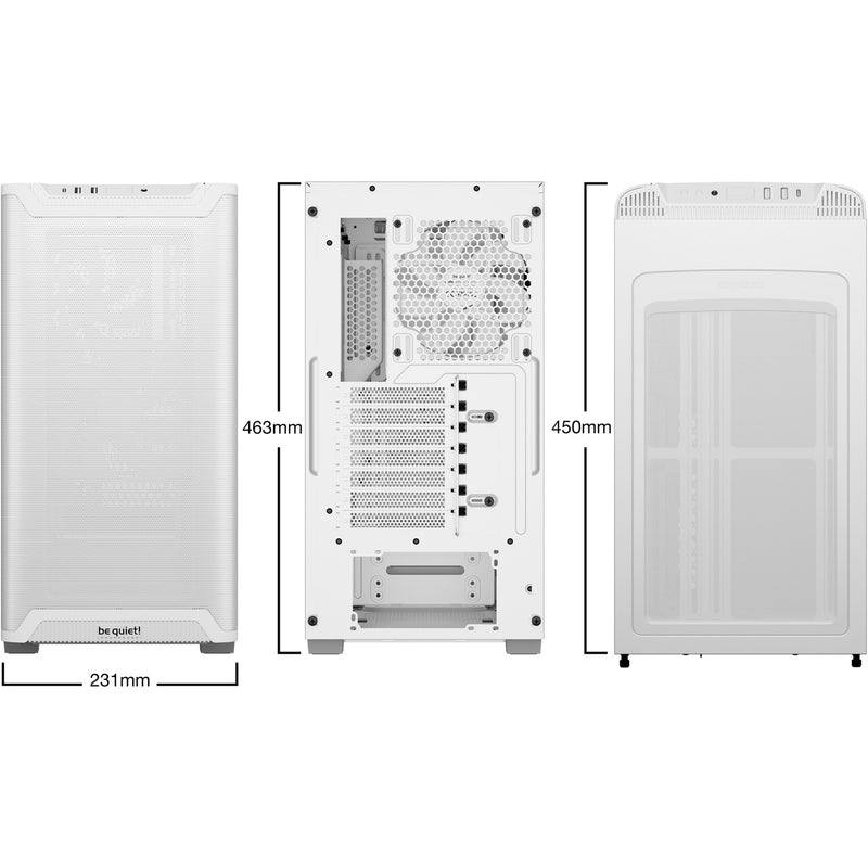 Load image into Gallery viewer, Be quiet! pure base 501 airflow midi tower behuizing (wit | 2x usb-a | 1x usb-c)