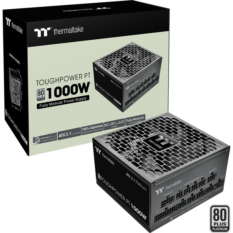 Load image into Gallery viewer, Thermaltake toughpower pt modulaire 1000 watt voeding (1x 12v-2x6, 2x pcie)