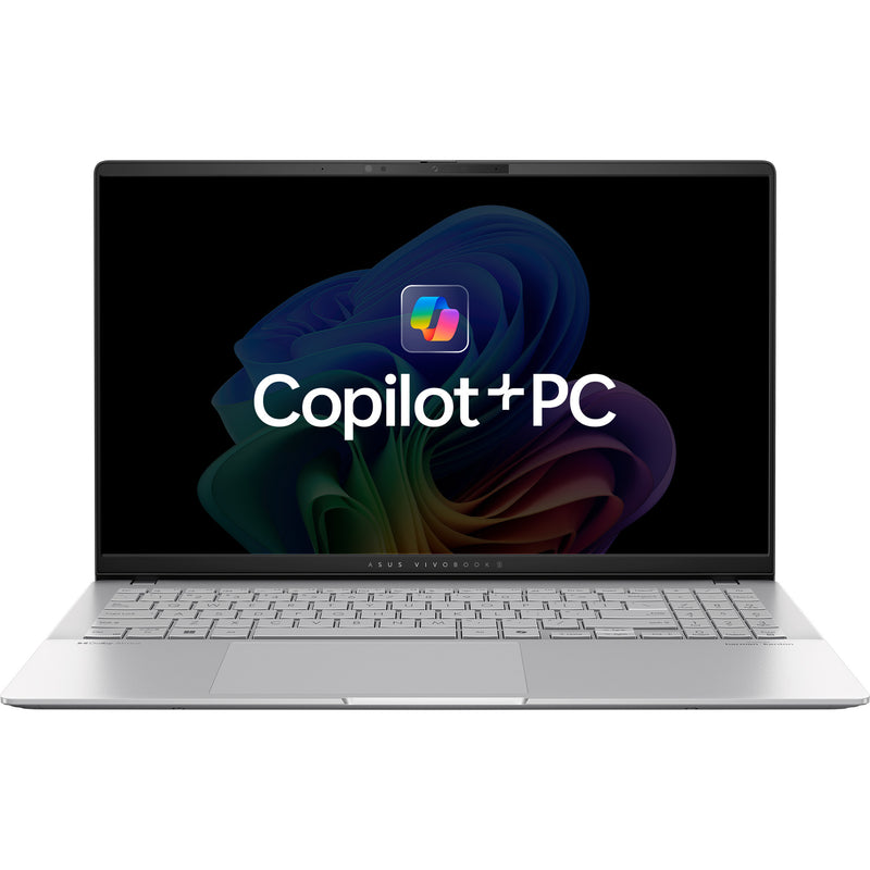 Afbeelding laden in galerijviewer, Asus vivobook s 15 oled s5507qa-ma006w 15.6 copilot+ pc laptop (zilver | snapdragon x elite x1e-78-100 | qualcomm adreno | 16 gb | 1 tb ssd | 120 hz)