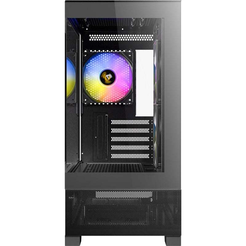 Load image into Gallery viewer, Antec cx500m argb mini tower behuizing (zwart | 2x usb-a | 1x usb-c | tempered glass)