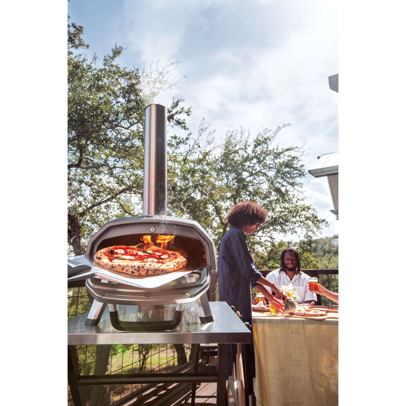 Load image into Gallery viewer, Ooni karu 2 multi-fuel pizza oven pizzaoven (zwart roestvrij staal, 12'' pizza, hout, houtskool en gas)