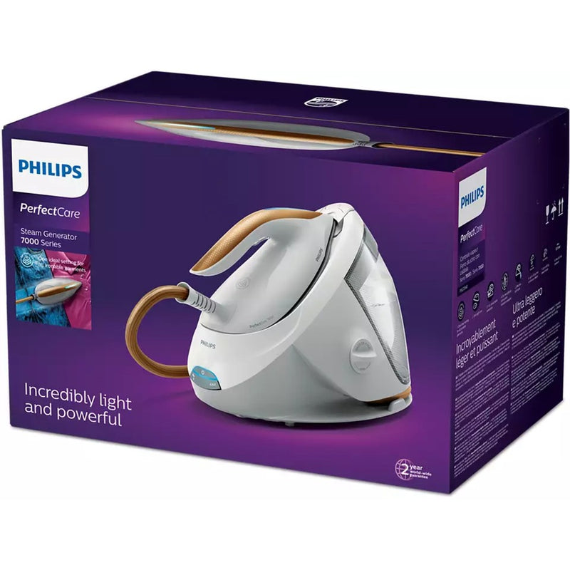 Load image into Gallery viewer, Philips perfectcare 7000 series psg7040 10 stoomstrijkstation (wit goud)