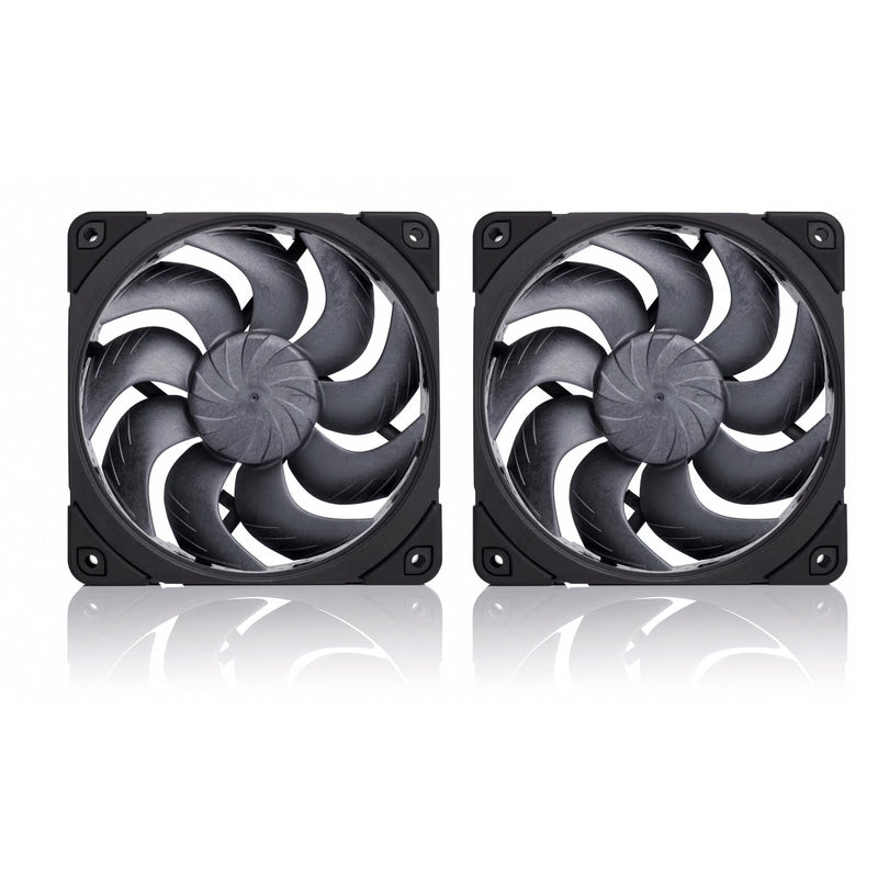 Afbeelding laden in galerijviewer, Noctua nf-a12x25 g2 pwm sx2-pp chromax.black case fans (zwart, 2 stuks, 120 x 120 x 25 mm)