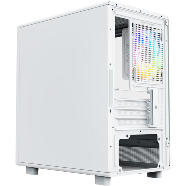 Cargue la imagen en el visor de la galería, Xyz pc gear atom midi tower behuizing (wit | 2x usb-a | 1x usb-c | tempered glass)