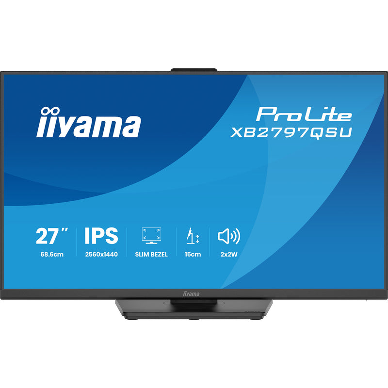Load image into Gallery viewer, Iiyama prolite xb2797qsu-b1 27 monitor (zwart (mat), hdmi, displayport, usb, audio)