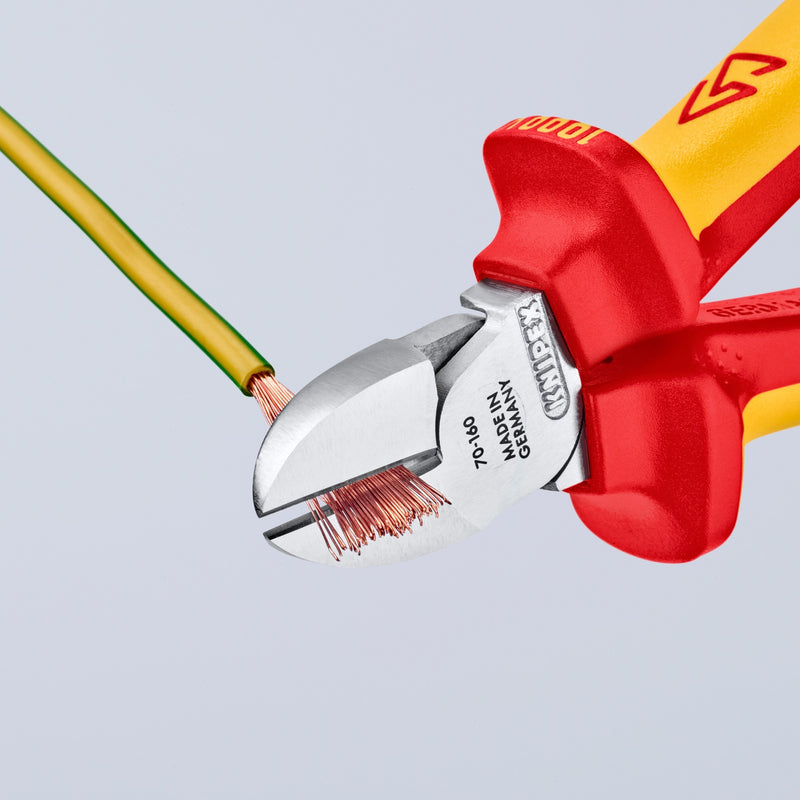 Load image into Gallery viewer, Knipex zijsnijtang vde 70 06 160 kniptang (rood geel, vde-getest)