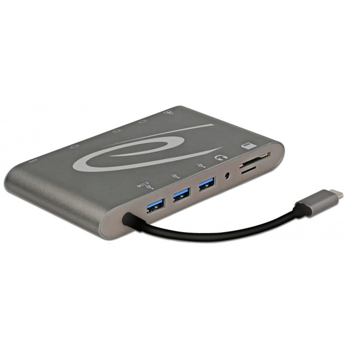 Load image into Gallery viewer, Delock usb type-c 3.1 dockingstation 4k 30 hz (grijs, usb-c, hdmi, sd, usb)