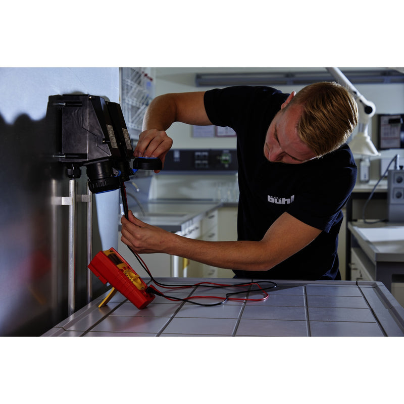 Afbeelding laden in galerijviewer, Wiha digitale multimeter tot 600 v ac, cat iv meetapparaat (rood geel)