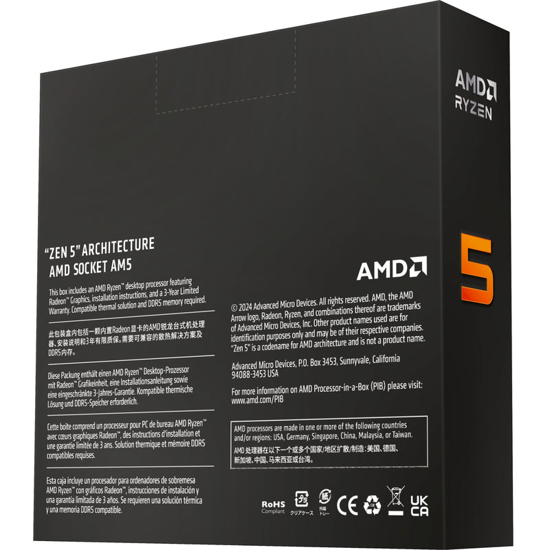 Load image into Gallery viewer, Amd ryzen 5 9600x, 3,9 ghz (5,4 ghz turbo boost) socket am5 processor (unlocked, boxed)