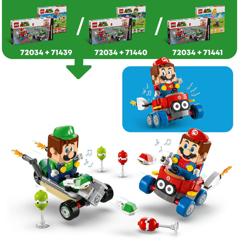 Load image into Gallery viewer, Lego super mario 72034 mario kart baby mario vs. baby luigi