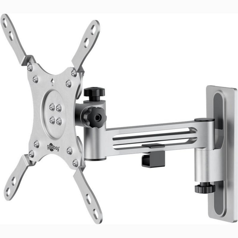 Load image into Gallery viewer, Goobay tv wall mount caravan fullmotion (m), 13 to 43 inch wandmontage (zilver)