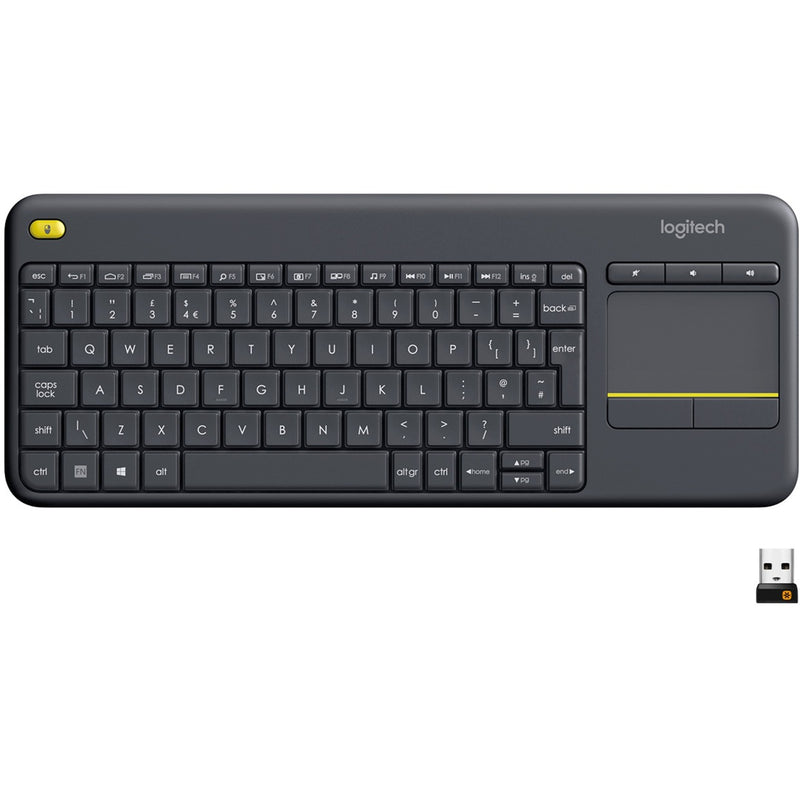 Afbeelding laden in galerijviewer, Logitech k400 plus toetsenbord (antraciet, eu lay-out (qwerty))