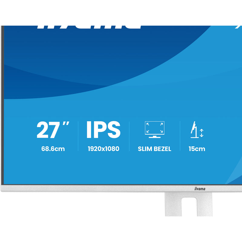 Load image into Gallery viewer, Iiyama prolite xb2797hsu-w1 27 monitor (wit (mat), 120 hz, hdmi, displayport, usb, audio)