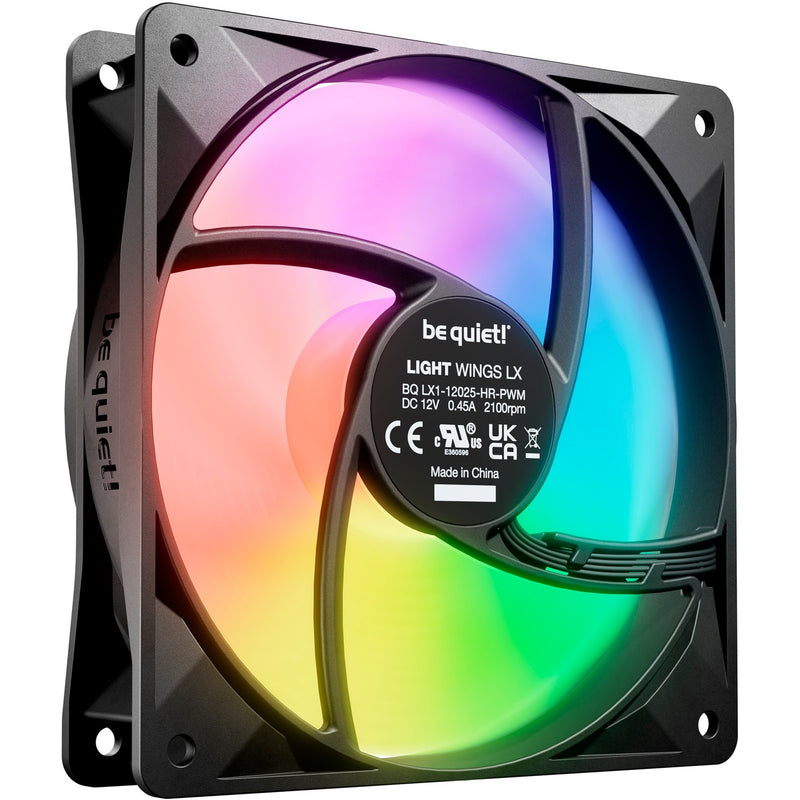 Load image into Gallery viewer, Be quiet! light wings lx pwm high-speed rgb case fan (zwart, 120 x 120 x 25 mm)