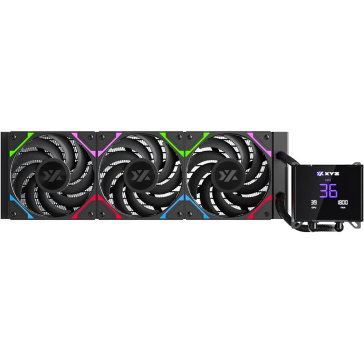 Laden Sie das Bild in Galerie -Viewer, Xyz pc gear hydrotemp aio 360 waterkoeling (zwart, argb, pwm)