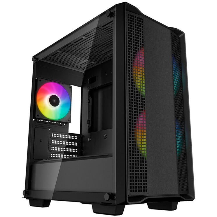 Load image into Gallery viewer, Deepcool cc360 argb mini tower behuizing (zwart | 2x usb-a | rgb | tempered glass)