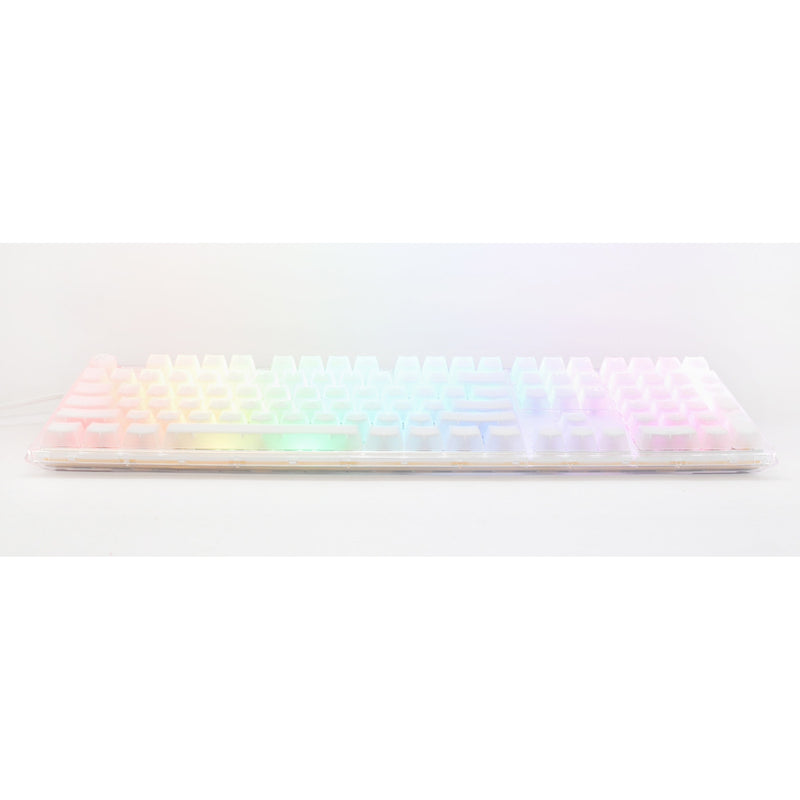 Afbeelding laden in galerijviewer, Ducky one 3 aura white rgb mechanisch toetsenbord (wit, us lay-out (qwerty), cherry mx speed silver, 100%, abs double shot, hot swap)