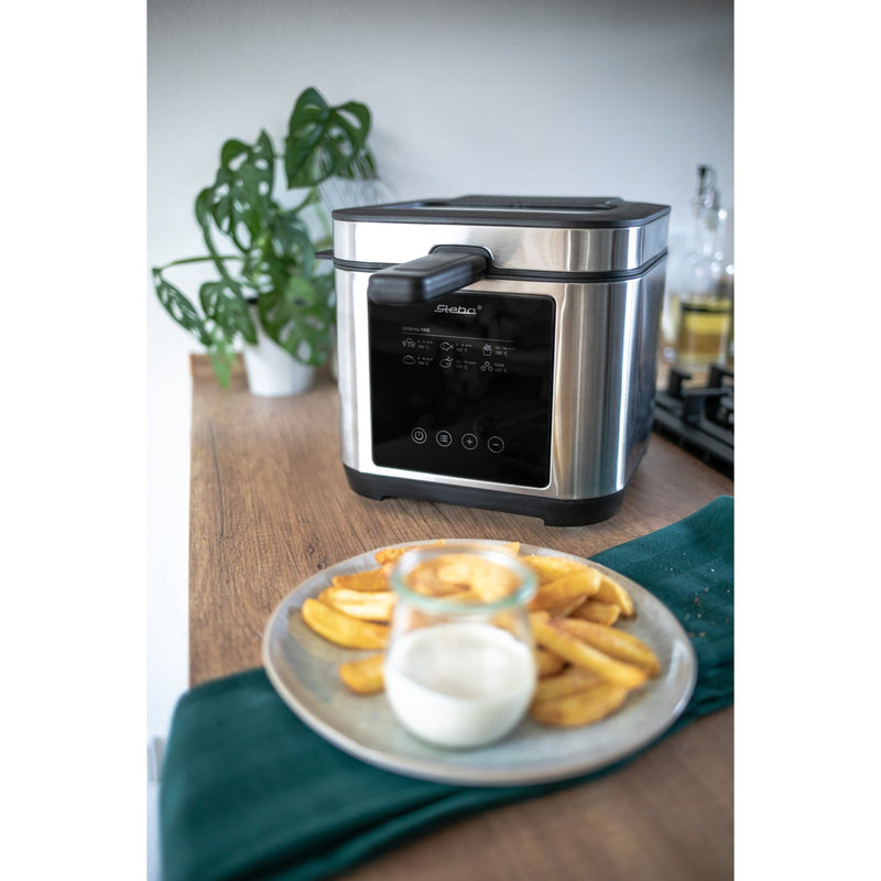 Load image into Gallery viewer, Steba df 150 frituurpan (roestvrij staal zwart, 2,5 liter)