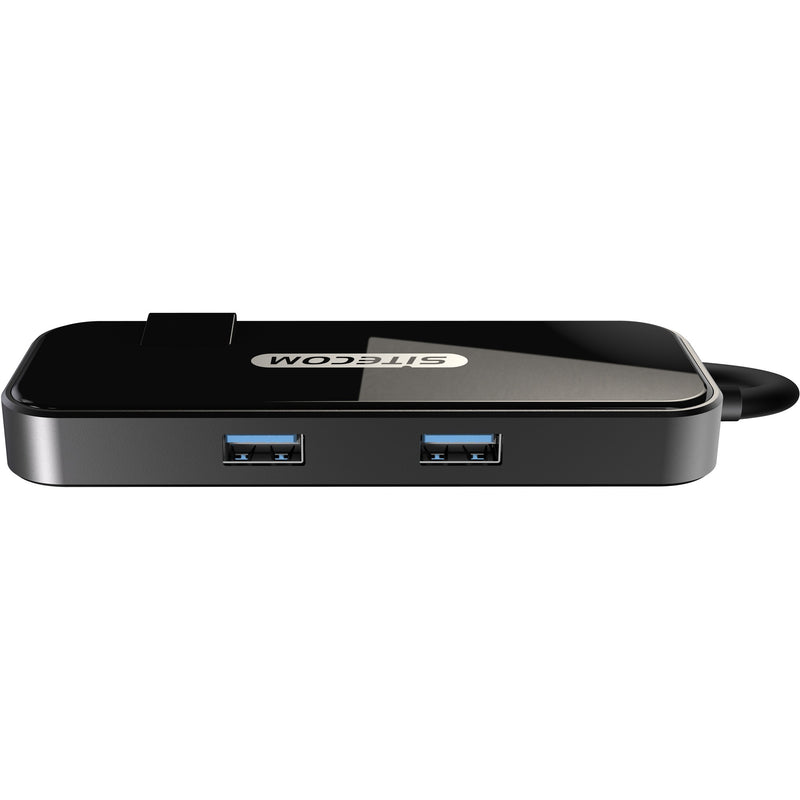 Load image into Gallery viewer, Sitecom usb-c to hdmi + gigabit lan adapter (zwart)