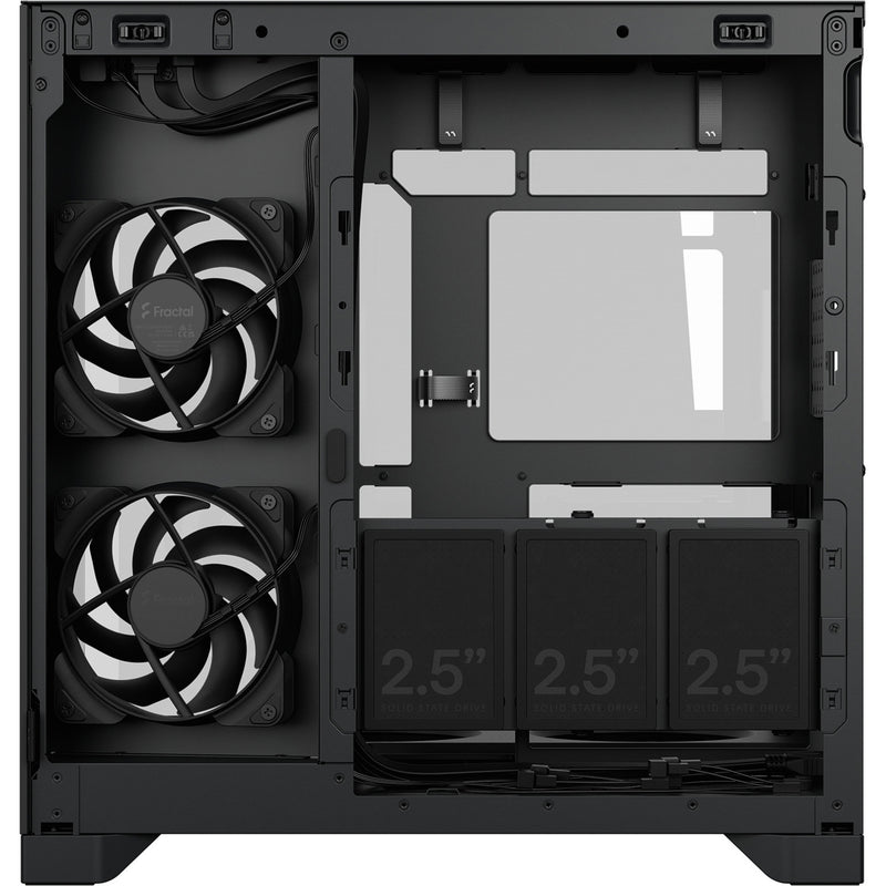 Cargue la imagen en el visor de la galería, Fractal design pop 2 vision midi tower behuizing (zwart | 1x usb-a | 1x usb-c | tempered glass)