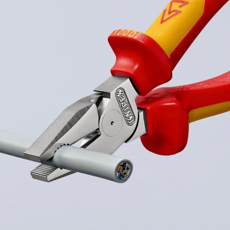 Load image into Gallery viewer, Knipex kracht-kombitang 02 06 180 vde combinatietang (rood geel, lengte 180mm)