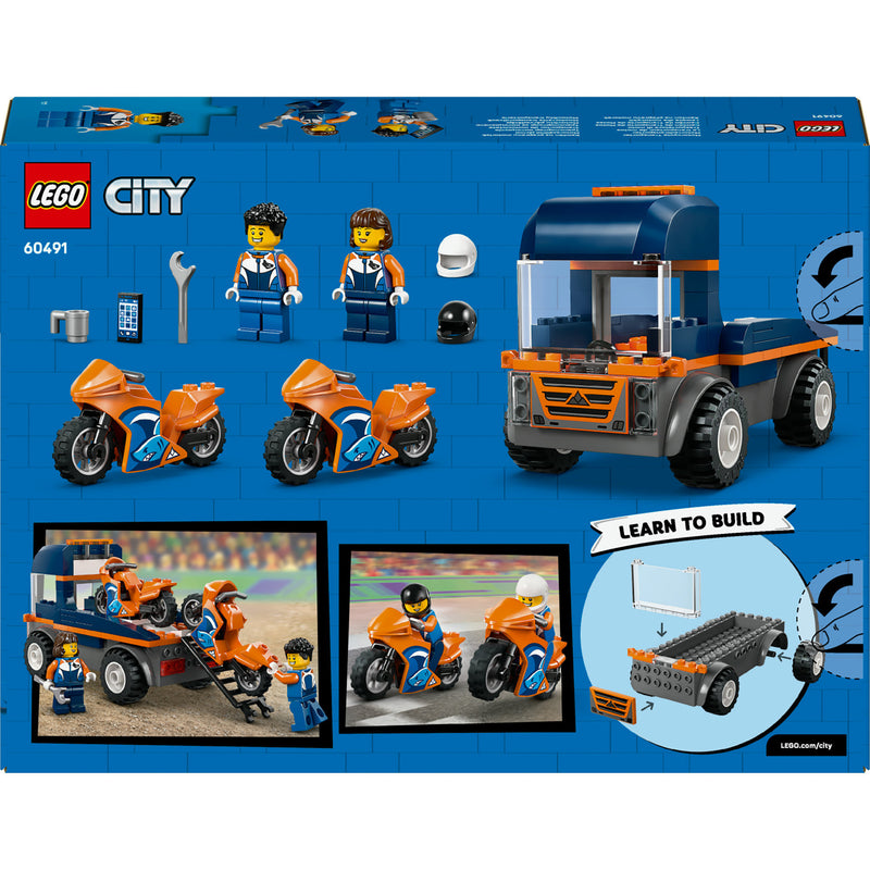 Load image into Gallery viewer, Lego city 60491 transportwagen voor motoren