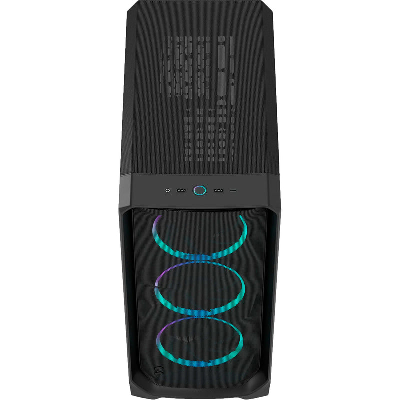 Afbeelding laden in galerijviewer, Fractal design meshify 3 rgb midi tower behuizing (zwart | 2x usb-a | 1x usb-c | rgb | tempered glass)