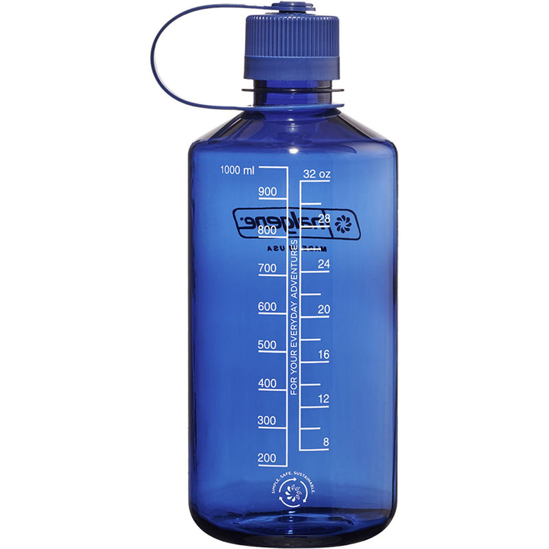 Load image into Gallery viewer, Nalgene narrow mouth sustain water bottle, 1 liter drinkfles (lichtblauw)