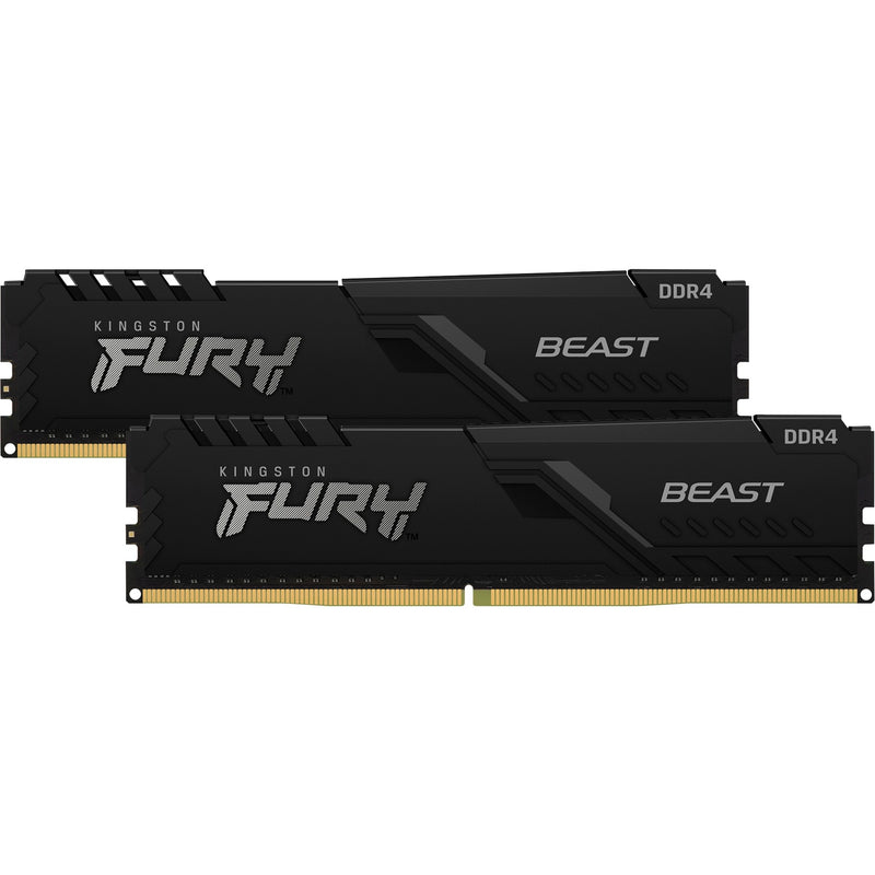 Afbeelding laden in galerijviewer, Kingston fury beast 32 gb ddr4-3200 (2x 16 gb) werkgeheugen (zwart, kf432c16bb1k2 32, xmp 2.0)