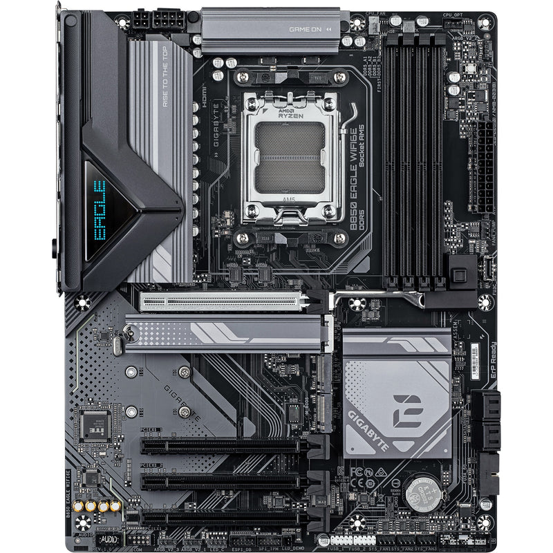 Load image into Gallery viewer, Gigabyte b850 eagle wifi6e socket am5 moederbord (zwart grijs, raid, gb-lan, wi-fi 6e, bt, sound, atx)