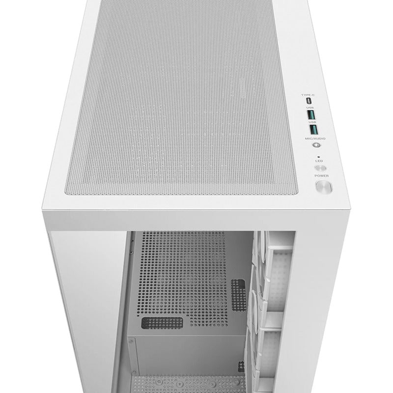 Afbeelding laden in galerijviewer, Deepcool cg580 4f midi tower behuizing (wit | 2x usb-a | 1x usb-c | rgb | tempered glass)