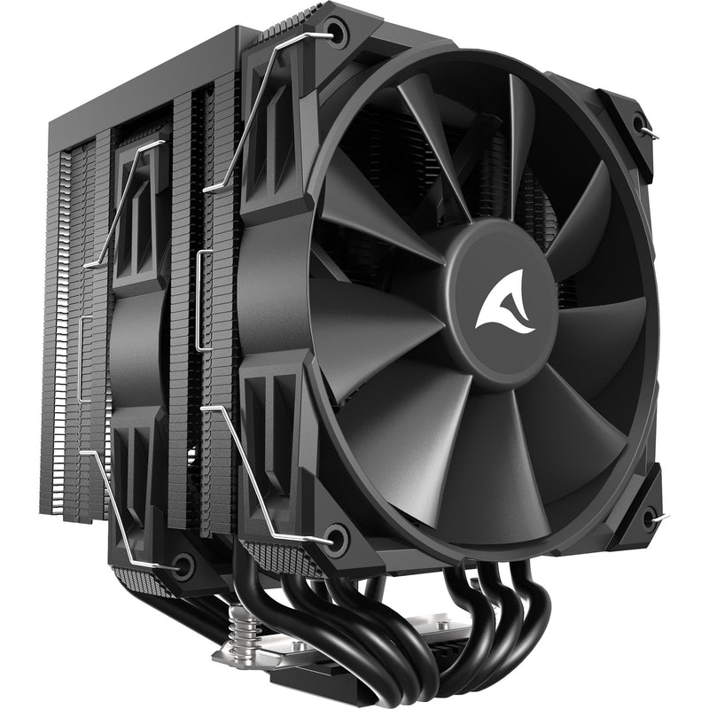 Load image into Gallery viewer, Sharkoon a60 cpu-koeler (zwart, 4-pins pwm fan-connector)