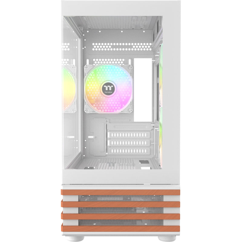 Load image into Gallery viewer, Thermaltake view 170 ws argb mini tower behuizing (wit houtkleur | 2x usb-a | rgb | tempered glass)
