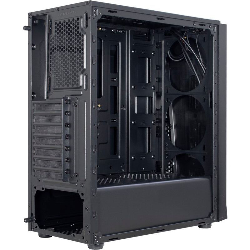 Afbeelding laden in galerijviewer, Inter-tech t-11 televen midi tower behuizing (zwart | 3x usb-a | window)