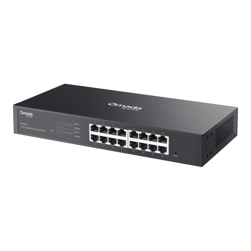 Afbeelding laden in galerijviewer, Tp-link omada es216g 16-poort gigabit easy managed switch (zwart)