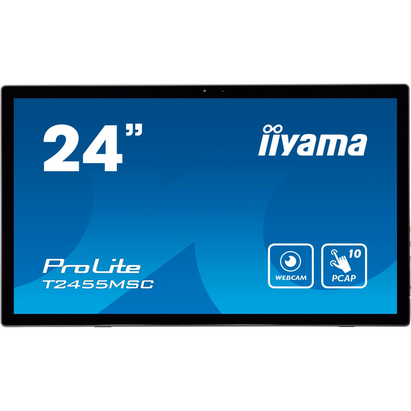 Load image into Gallery viewer, Iiyama prolite t2455msc-b1 24 touchscreen monitor (zwart (mat), hdmi, displayport, 2x usb-a, usb-b)