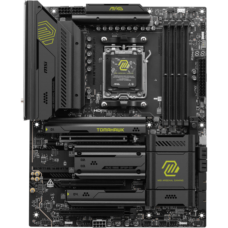 Afbeelding laden in galerijviewer, Msi mag x870e tomahawk wifi socket am5 moederbord (zwart, 5gb-lan, wi-fi 7, bt, sound, atx)