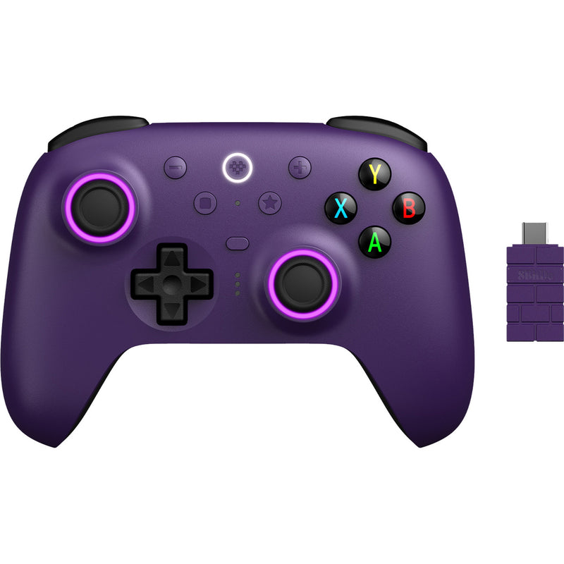 Afbeelding laden in galerijviewer, 8bitdo ultimate 2 wireless controller (donkerpaars, 2.4 ghz bluetooth, usb, pc)
