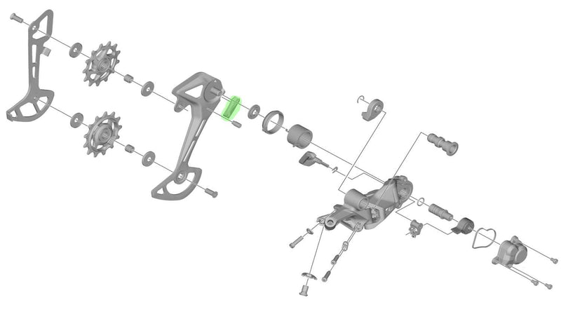 Cargue la imagen en el visor de la galería, Shimano bumper for rd-m7100 rear derailleur