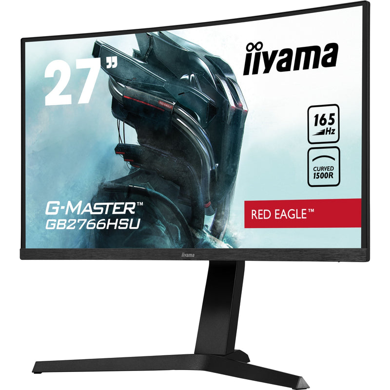 Laden Sie das Bild in Galerie -Viewer, Iiyama g-master red eagle gb2766hsu-b1 27 curved gaming monitor (zwart, 2x hdmi, displayport, 2x usb-a, usb-b, 165 hz)