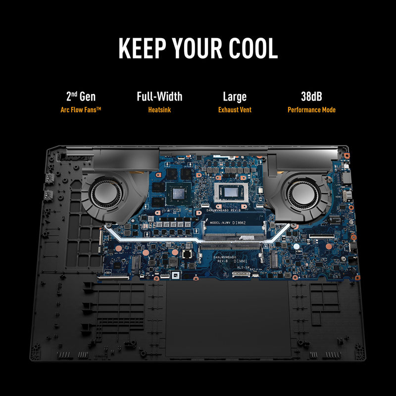 ギャラリービューアに画像をロードする, Asus tuf gaming a18 fa808up-s8011w 18 gaming laptop (zwart grijs | r7 260 | rtx 5070 | 16 gb | 1 tb ssd)